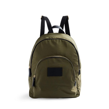 Enamel Plate Nylon Backpack