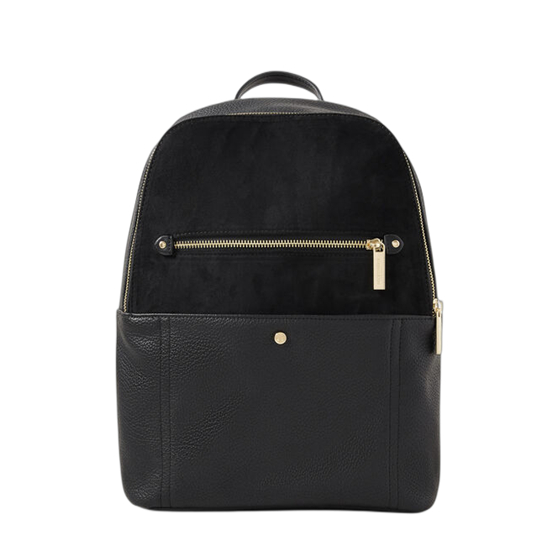 Rivet Decor Suedette+PU Patchwork Backpack