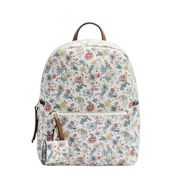 Floral Printed Backpack+Airpods Holder 2PCS Set