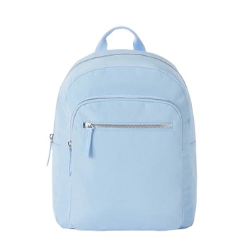 Solid Colour Simple Style Nylon Backpack