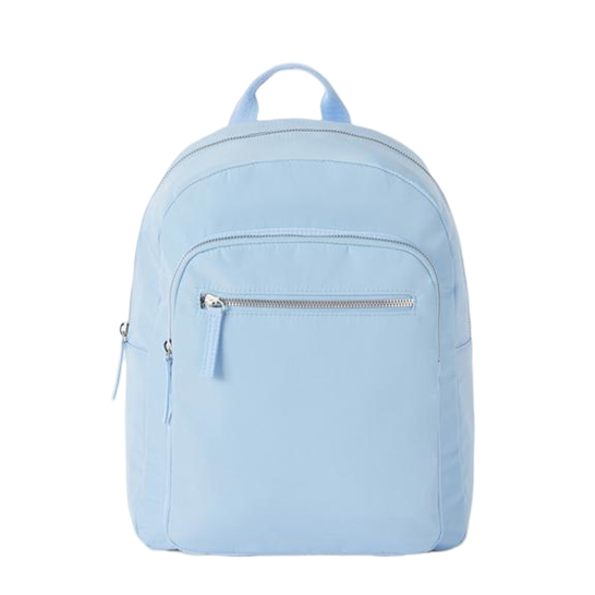 Solid Colour Simple Style Nylon Backpack