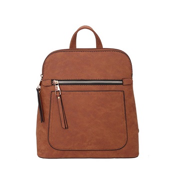 Solid Colour Simple Style Backpack