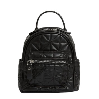 Rhomboid Quilted Mini Backpack