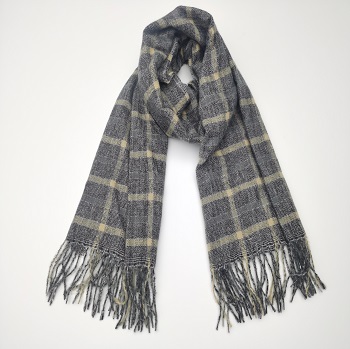 Woven Plaid Scarf