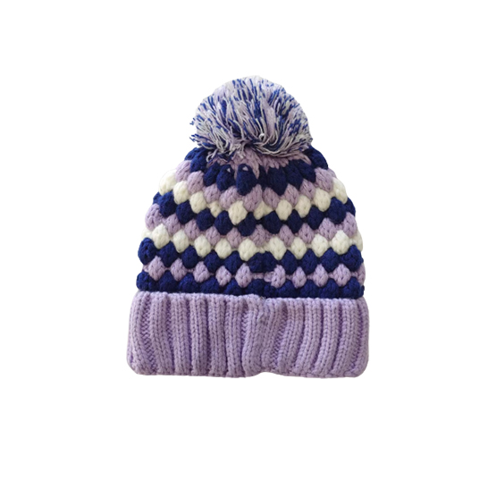 Knitted Hat Lined With Arctic Fleece