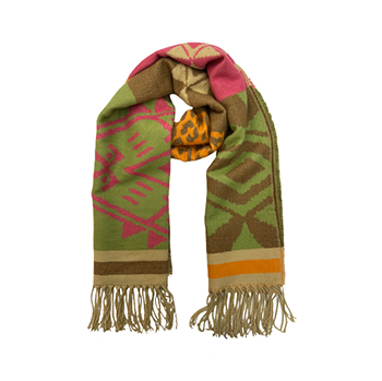 Geometric Woven Jacquard Scarf