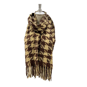 Houndstooth Woven Scarf