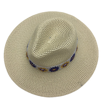 Women Straw Hat With Decorative Belt