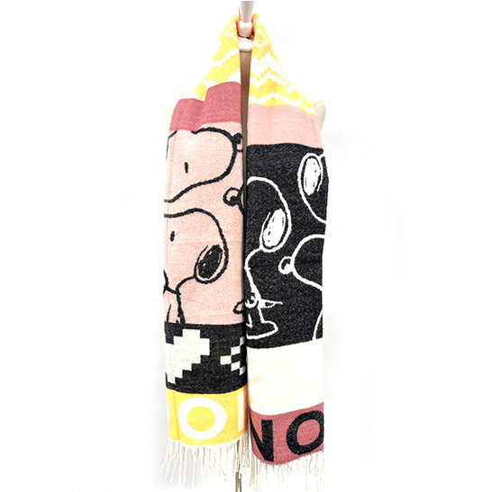Woven SNOOPY JACQUARD SCARF
