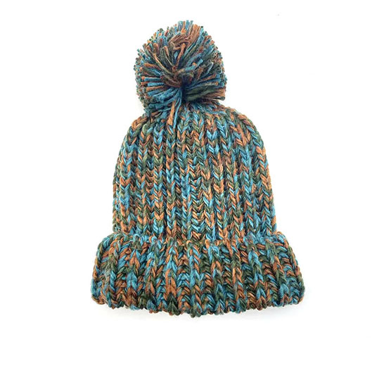 Knit Hat With Pompom