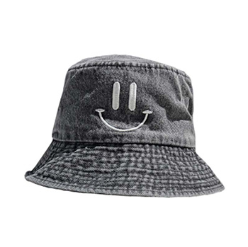 Smile Denim Bucket Hat