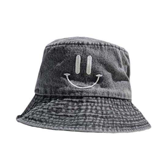 Smile Denim Bucket Hat