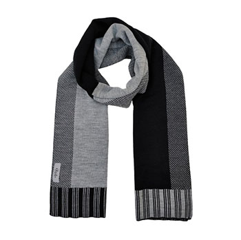 Man Contrast Knitted Scarf