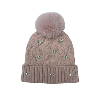 Knit Beanie With POMPOM