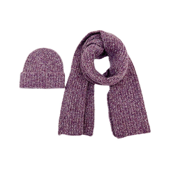 WOMEN KNIT HAT AND SCARF SET