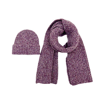 WOMEN KNIT HAT AND SCARF SET