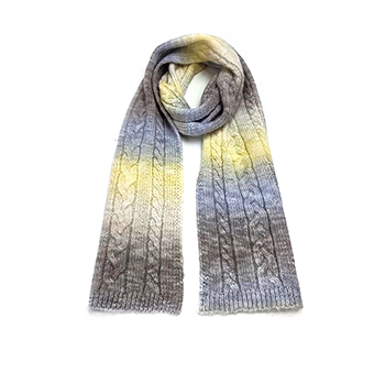 LADIES SPACE-DYED KNITTED SCARF