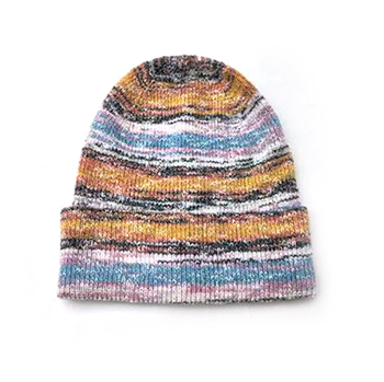 LADIES SPACE-DYED KNITTED BEANIE