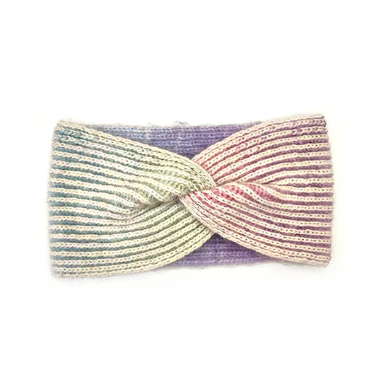 SPACE-DYED MOHAIR KNITTED HEADBAND