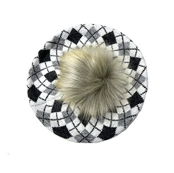 Ladies Diamond Lattice Knit Hat