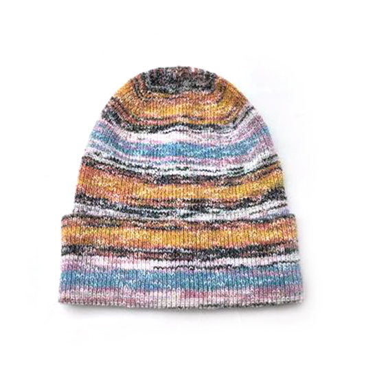 LADIES SPACE-DYED KNITTED BEANIE