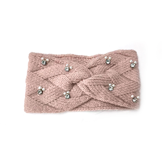 Ladies Arctic Velvet Knitted Headband