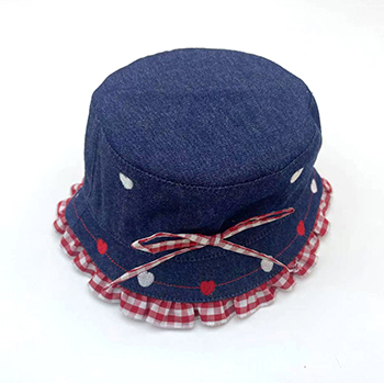 Children Woven Denim Hat