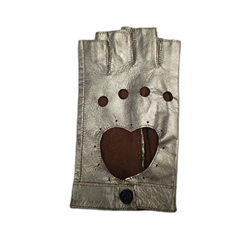 Ladies Love Hollow Leather Gloves