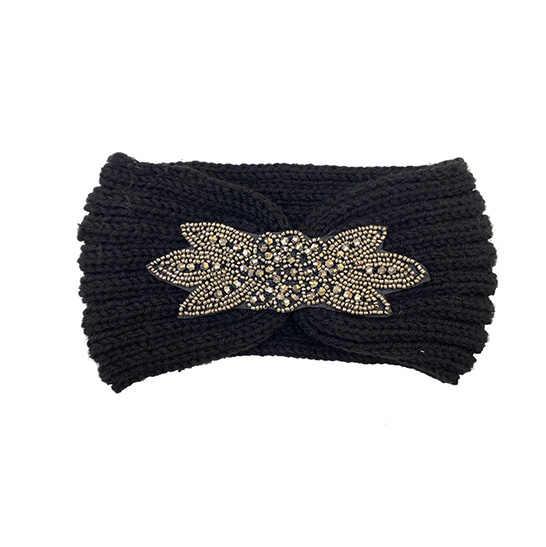 Knitted  Headband With Sequins