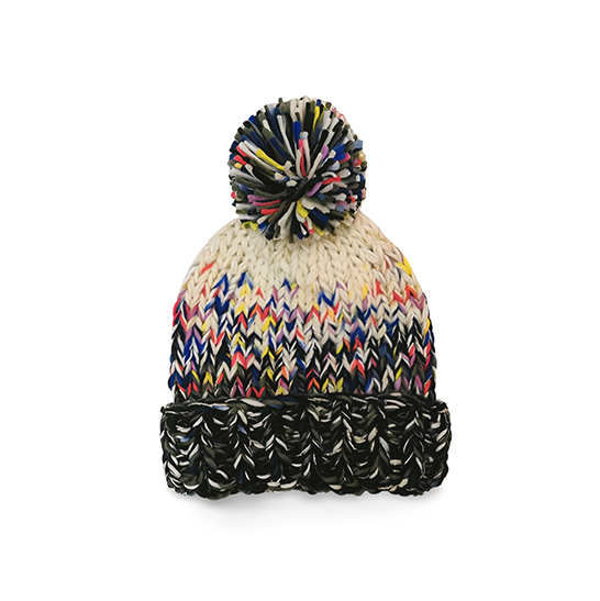LADIES MULTICOLOR KNITTED HAT