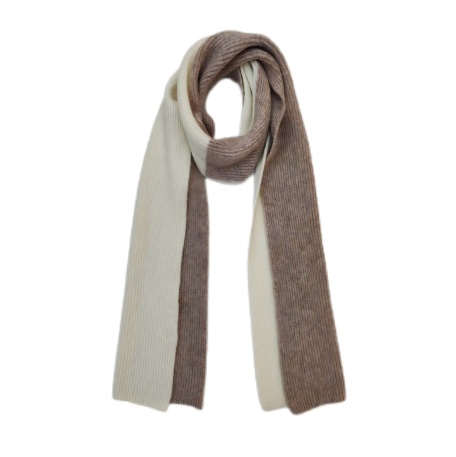 Color block knitted scarf